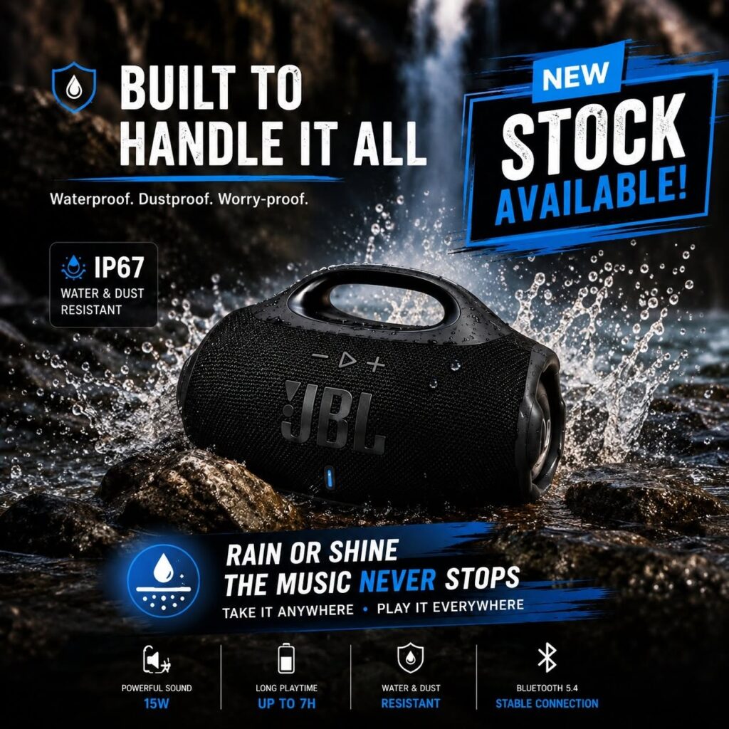 BoomBox 4 Mini Bluetooth Speaker – Portable Wireless Speaker with Powerful Bass