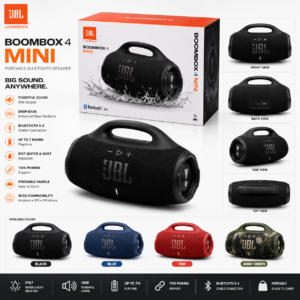 BoomBox 4 Mini Bluetooth Speaker – Portable Wireless Speaker with Powerful Bass